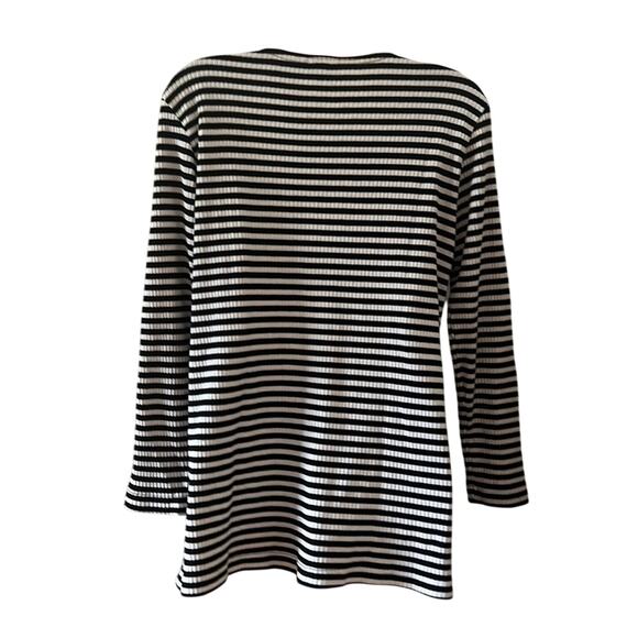 Dividends Maternity Striped Knit Top Woman Size Medium Vintage Y2K - Picture 3 of 7